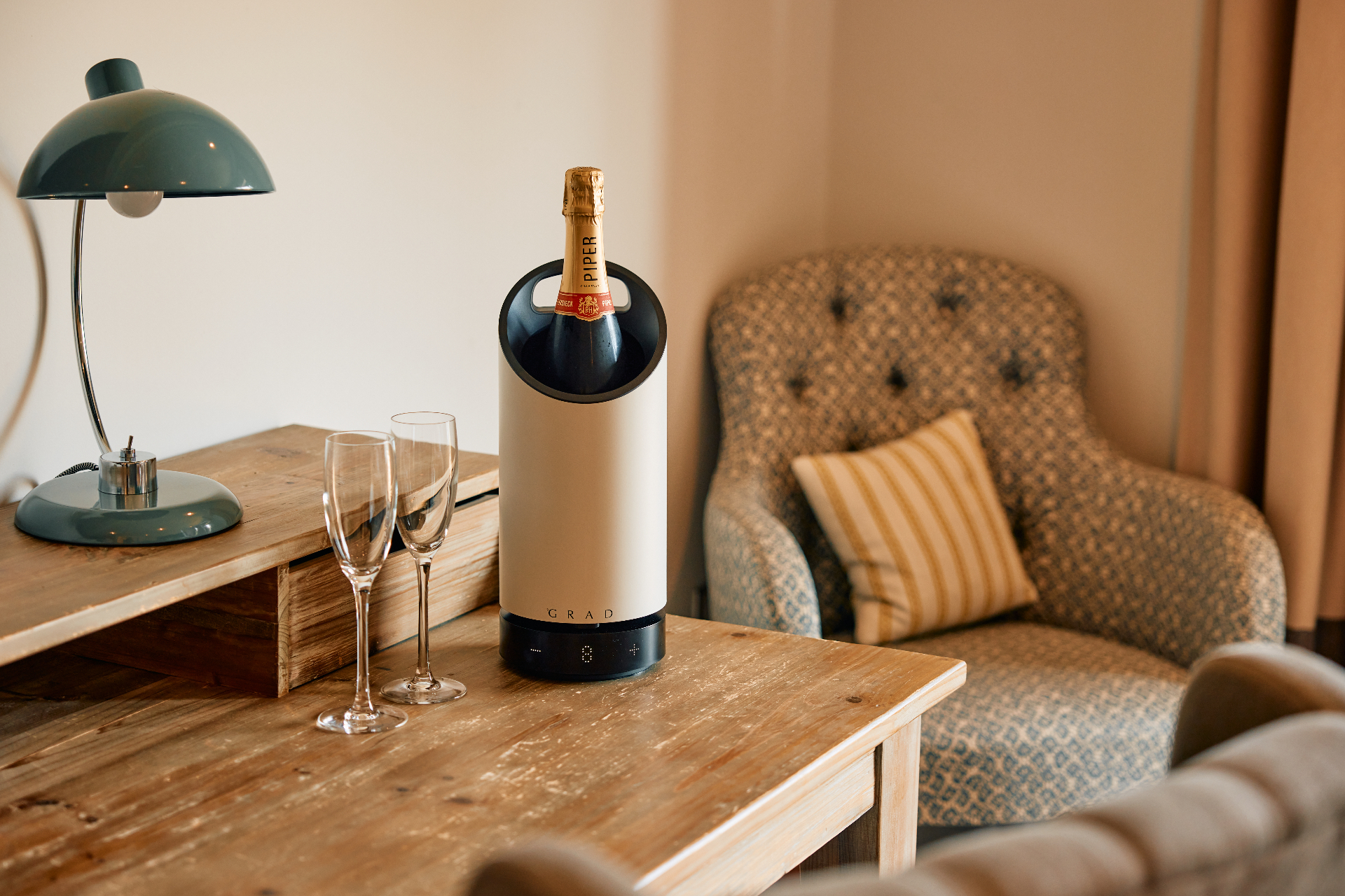 GRAD wine cooler in hospitality setting